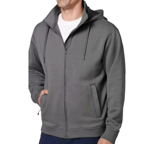 JOCKEY Gray Outdoors Full Zip Hoodie Jackey, Medium - Picture 1 of 8